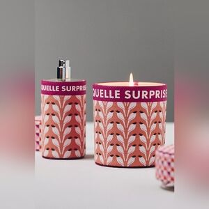 Anthropologie Bundle Emi Fresh White Cashmere & Musk Glass Candle And Room Spray